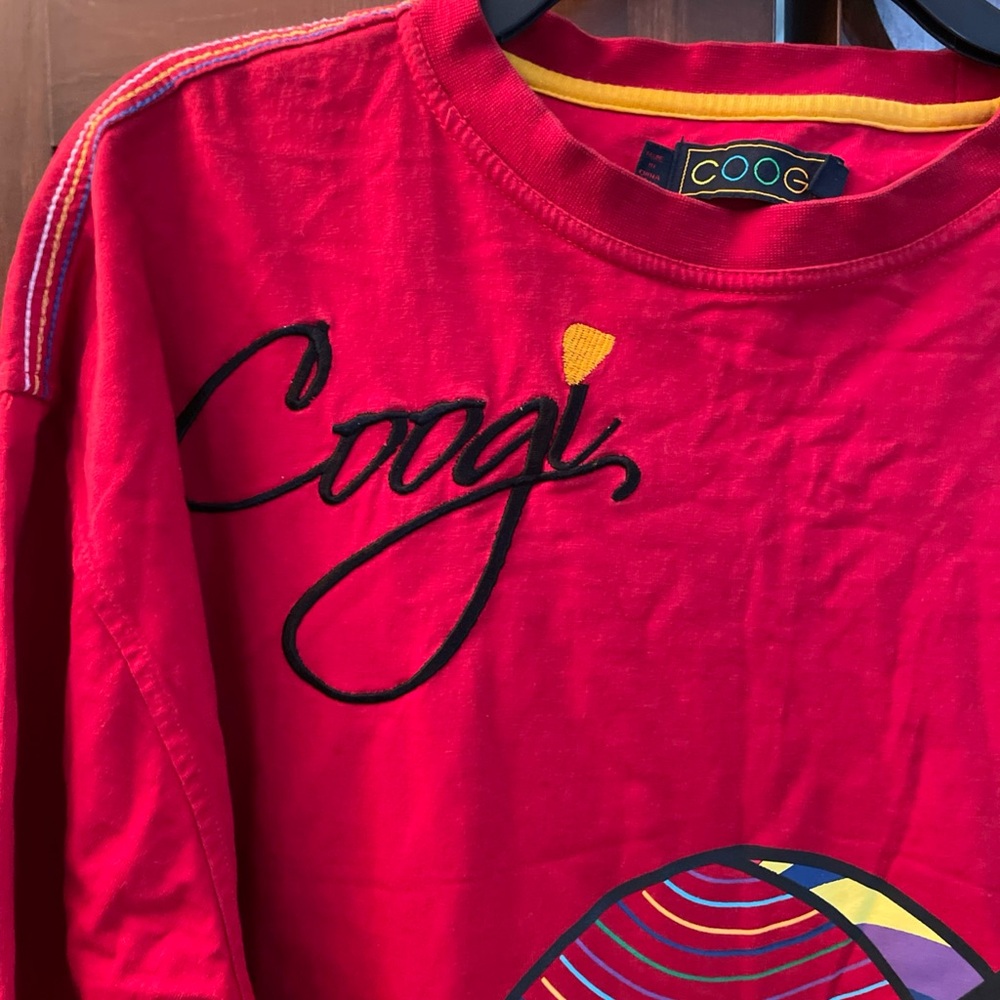 Coogi  Red Shirt XXXL Hands Five Color Chords - Picture 2 of 12